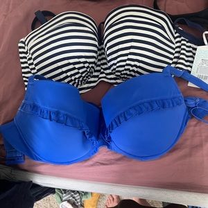 Bikini tops - one NWT and one used, like new